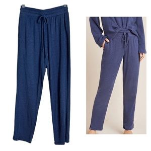Anthropologie Saturday Sunday Lucie Ribbed Lounge Pants Size Small Blue